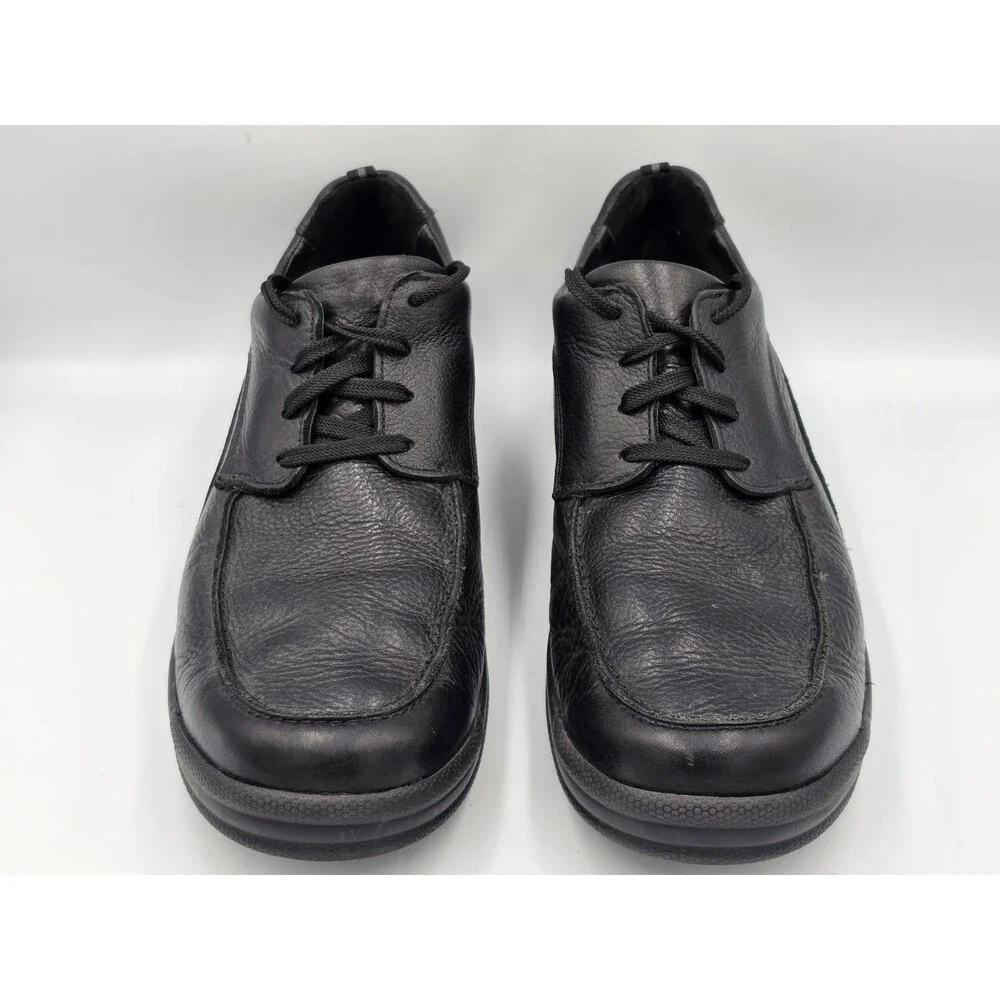 SAS Move On Shoes Walking Comfort Orthopedic Lace Up Black Leather Men's Sz 12 M